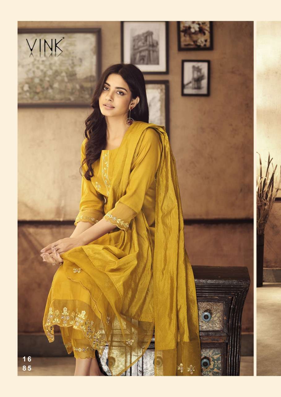 Vink- Ivy-3-chinnon-embroidery-work-long-kurti-chinnon-fancy-pant-organza-kota-doria-dupatta-1685-C